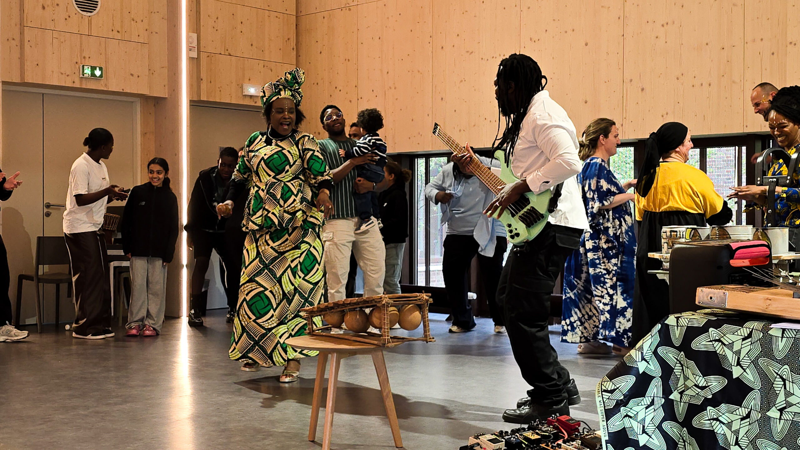 Gladys Samba et Mel Malonga en atelier